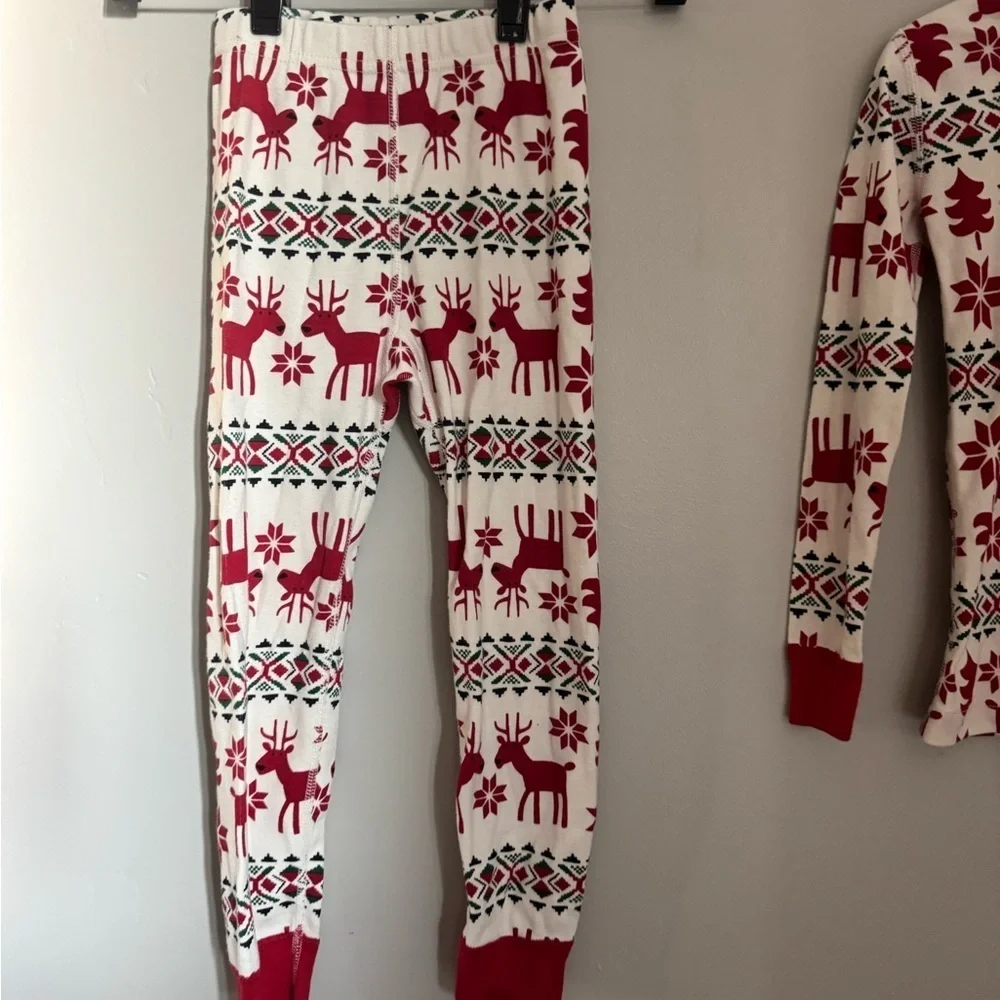 Hanna Andersson Reindeer Holiday Pajamas Organic Cotton Nordic Cozy Chic Set 5T
